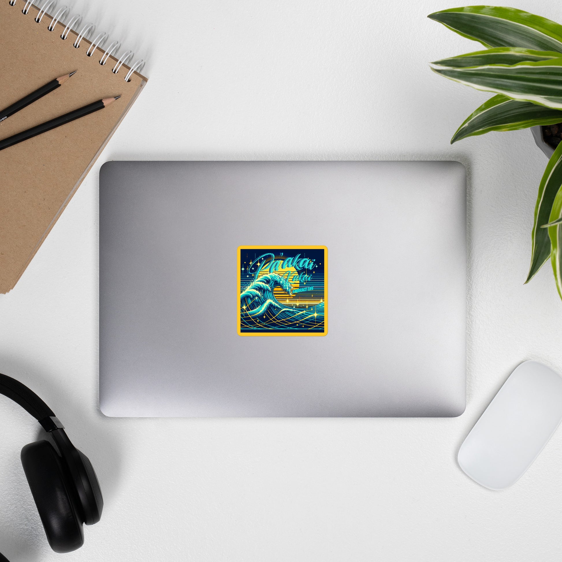 Blue Waves Bubble-free stickers Sticker Pa'akai & Kukui