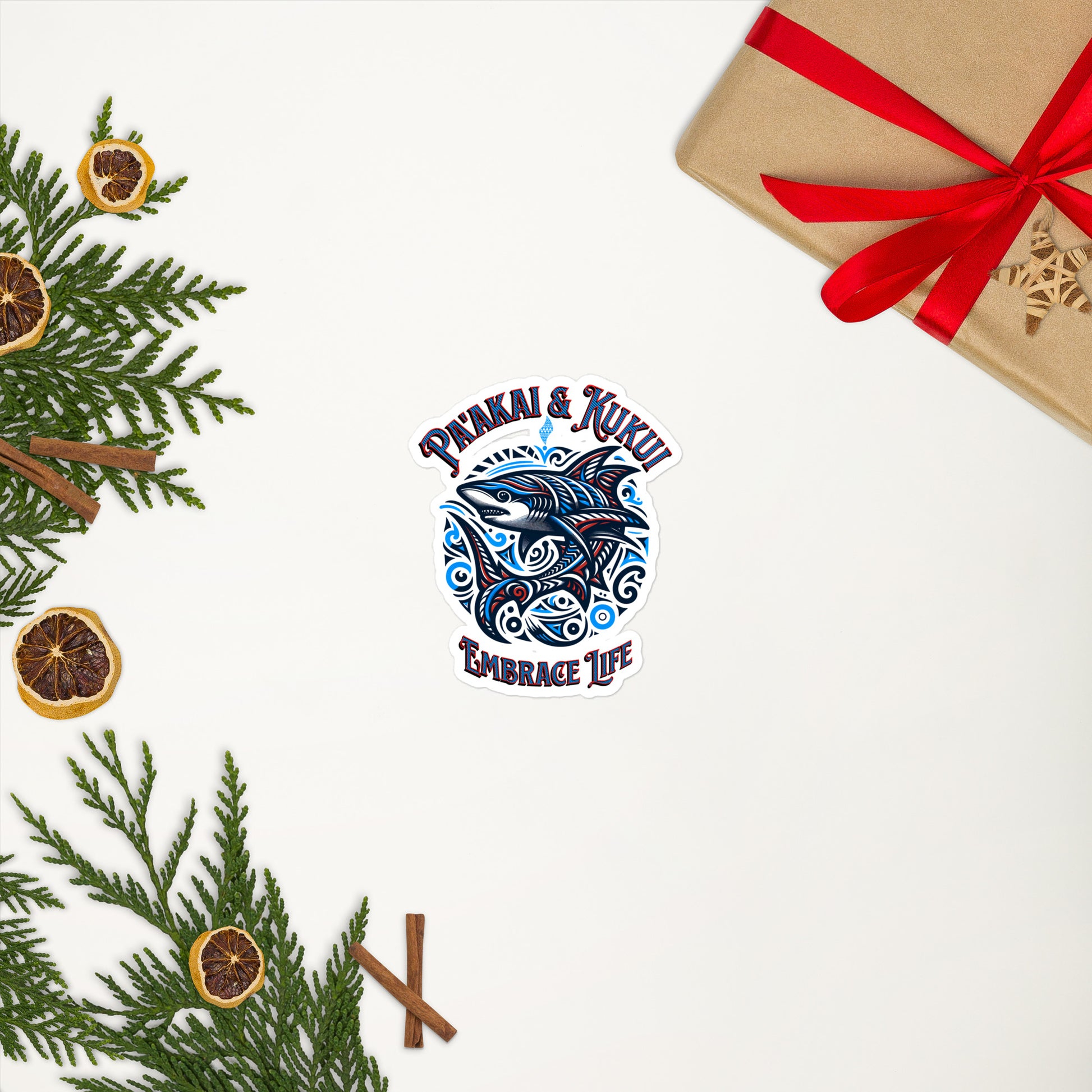 Tribal Shark Bubble-free stickers Sticker Pa'akai & Kukui