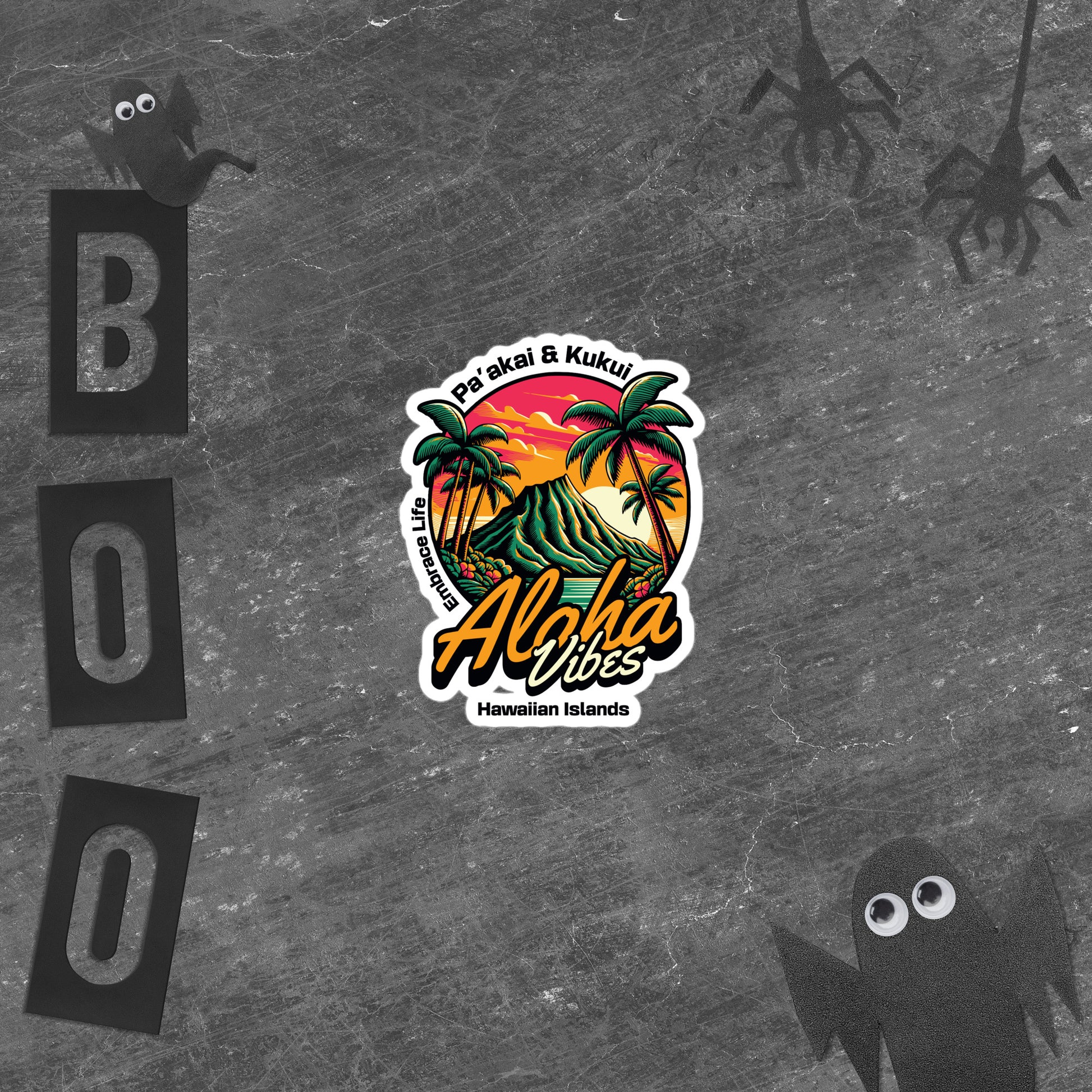 Aloha Vibes Bubble-free stickers Sticker Pa'akai & Kukui