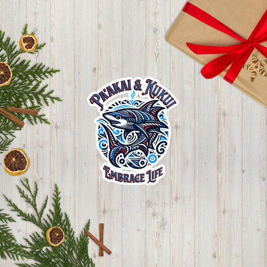 Tribal Shark Bubble-free stickers