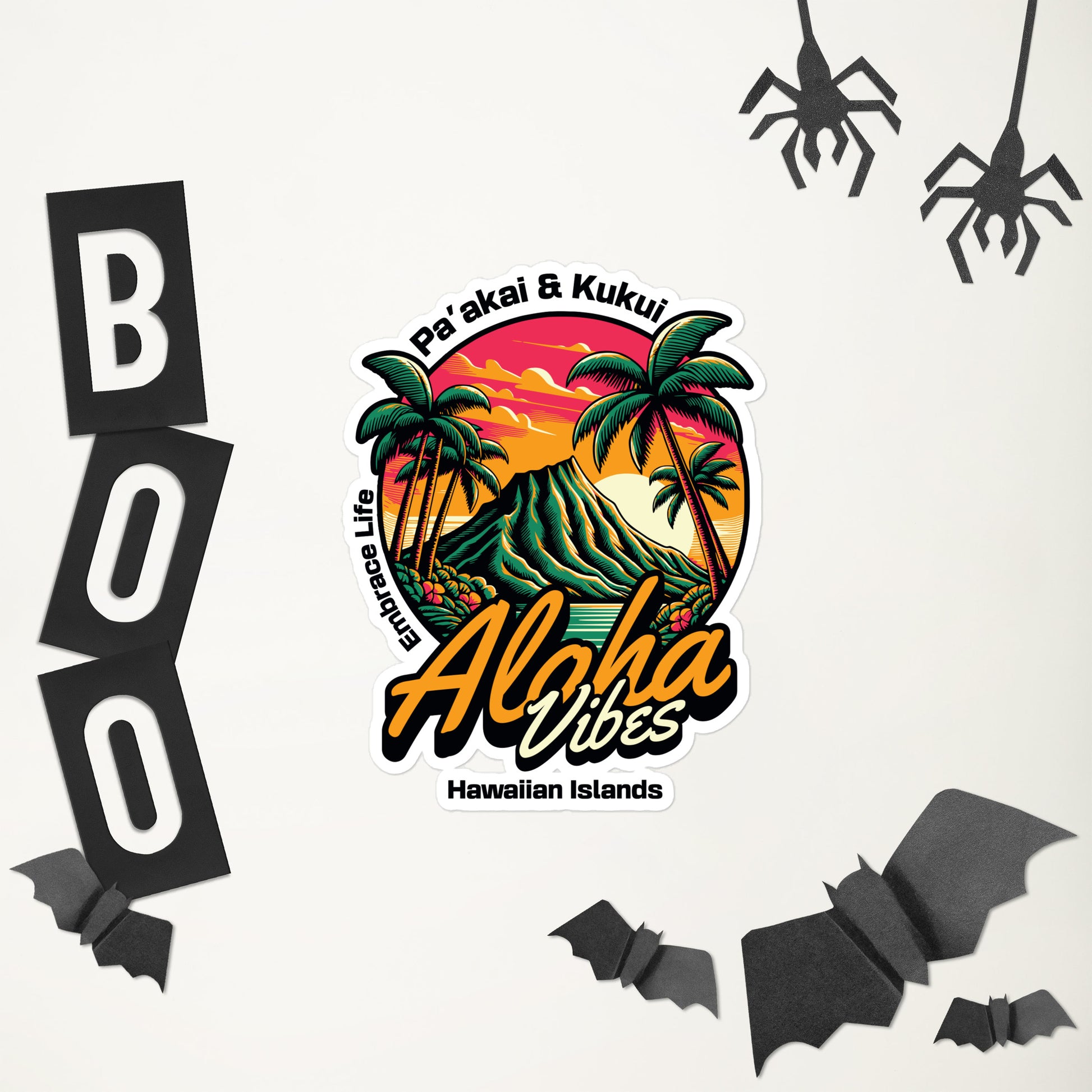 Aloha Vibes Bubble-free stickers Sticker Pa'akai & Kukui 5.5″×5.5″