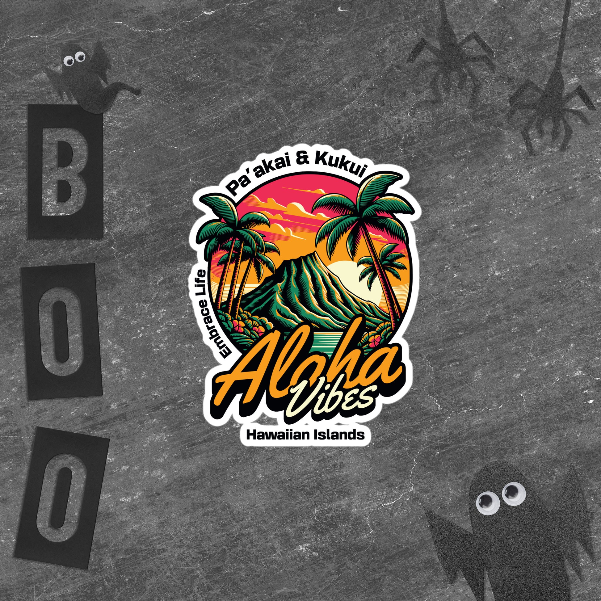 Aloha Vibes Bubble-free stickers Sticker Pa'akai & Kukui