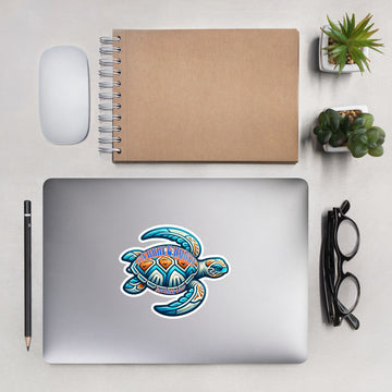 Tribal Sea Turtle Stickers Sticker Pa'akai & Kukui 5.5″×5.5″