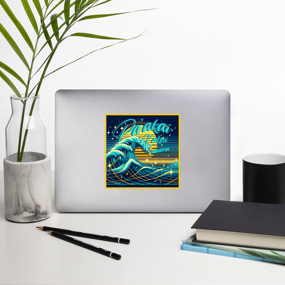 Blue Waves Bubble-free stickers Sticker Pa'akai & Kukui 5.5″×5.5″