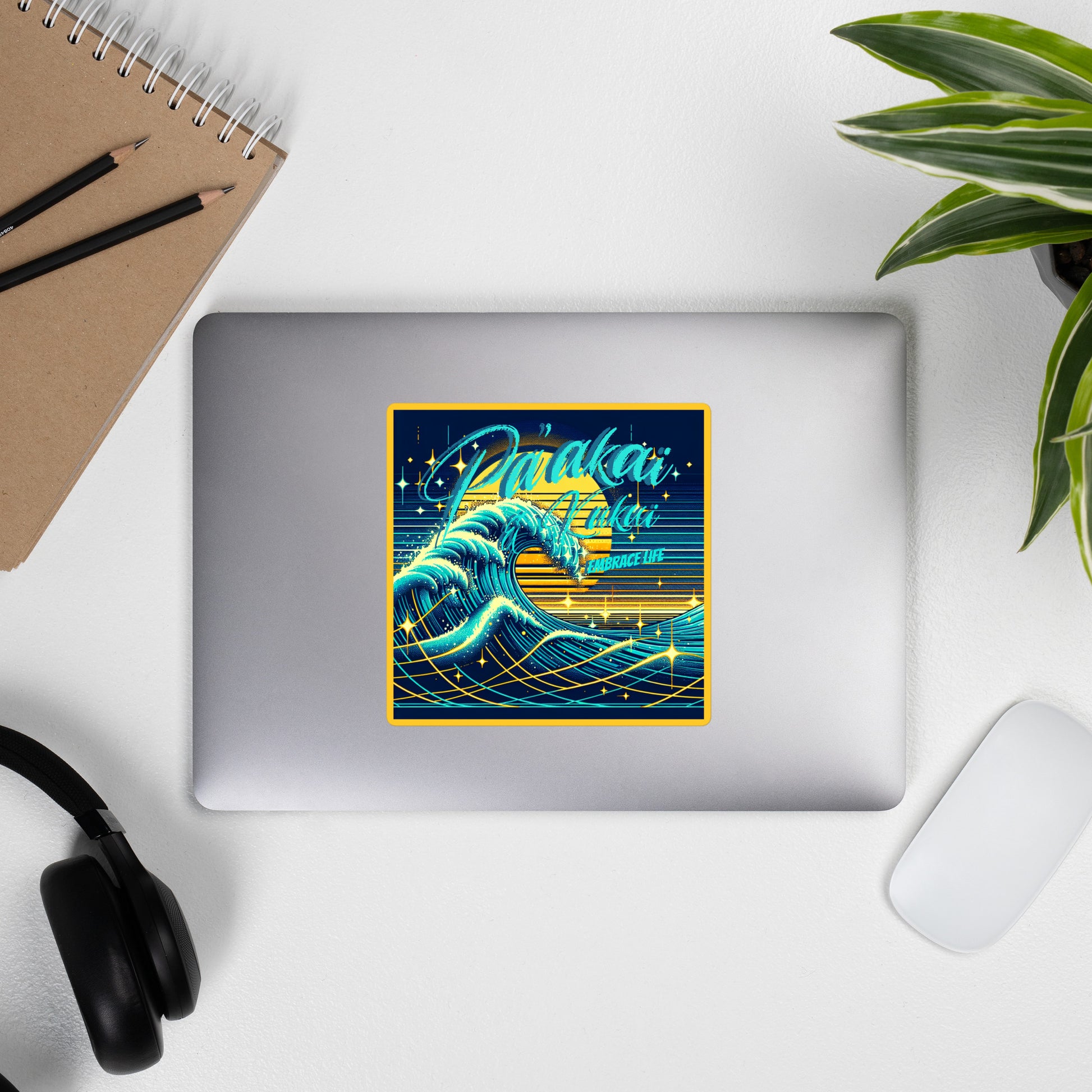 Blue Waves Bubble-free stickers Sticker Pa'akai & Kukui