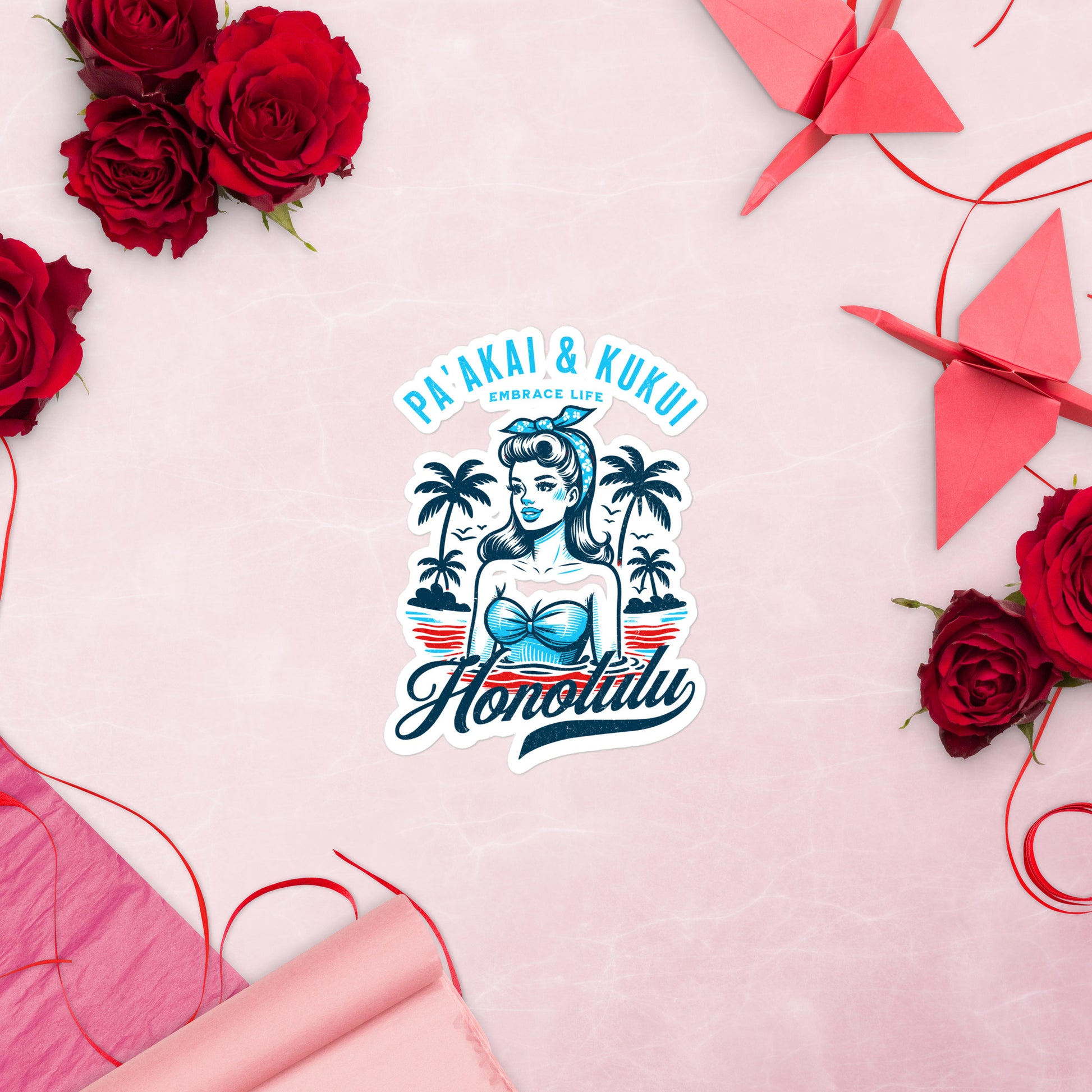 Honolulu Sticker Sticker Pa'akai & Kukui