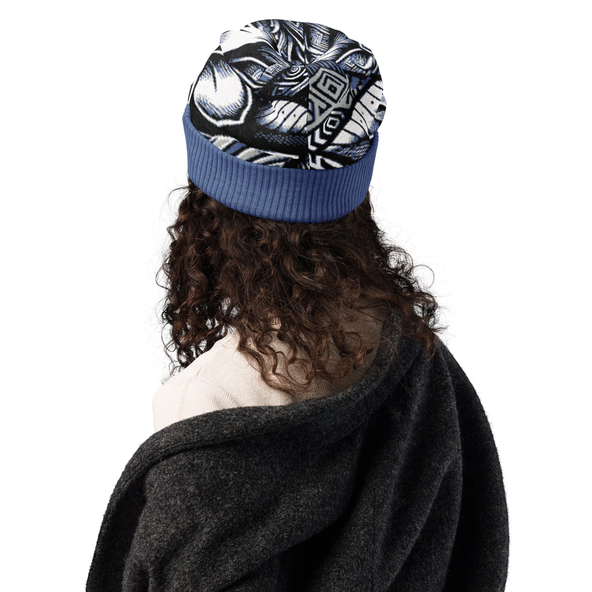 Pua 'Uli'uli Knitted beanie Beanie Pa'akai & Kukui