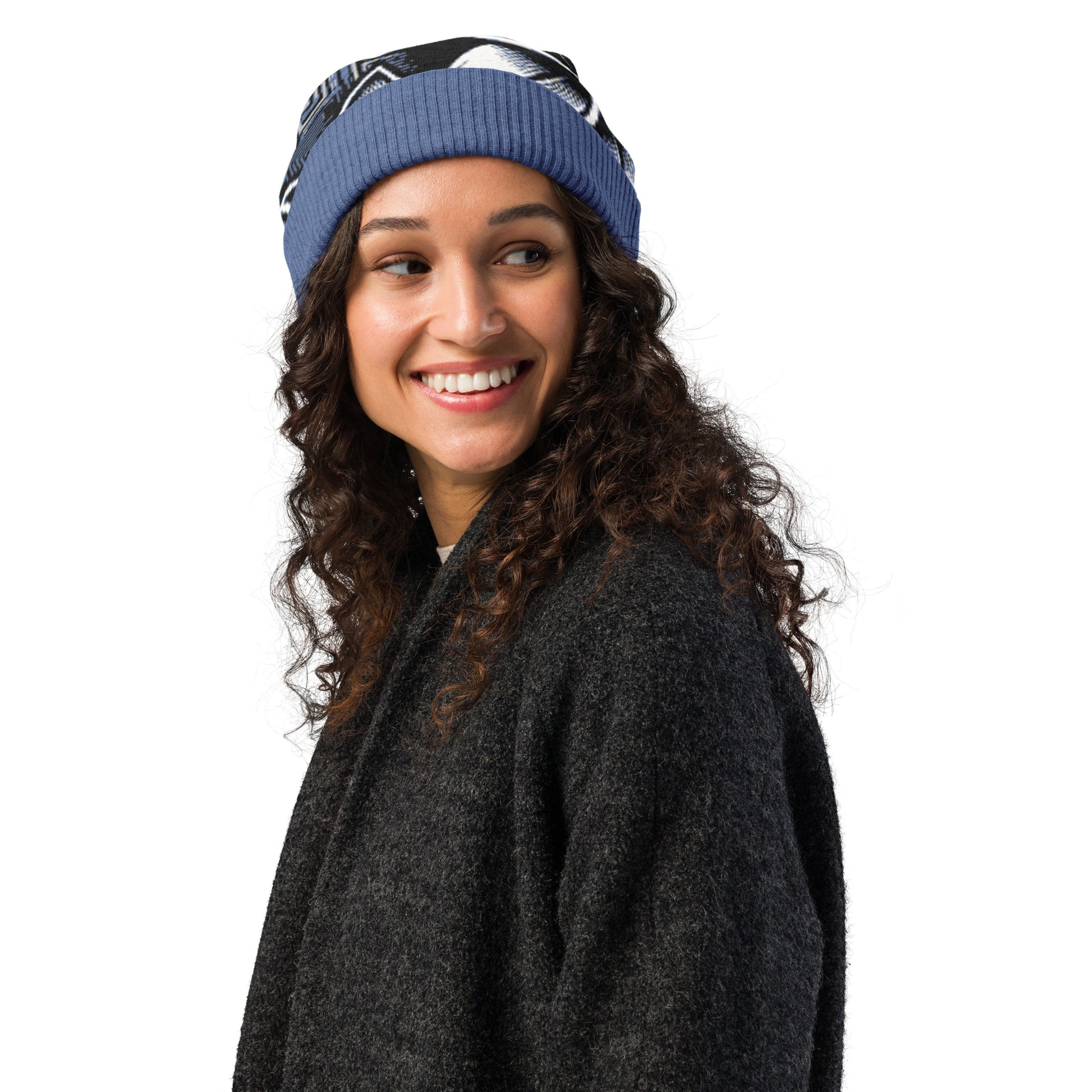 Pua 'Uli'uli Knitted beanie Beanie Pa'akai & Kukui Default Title