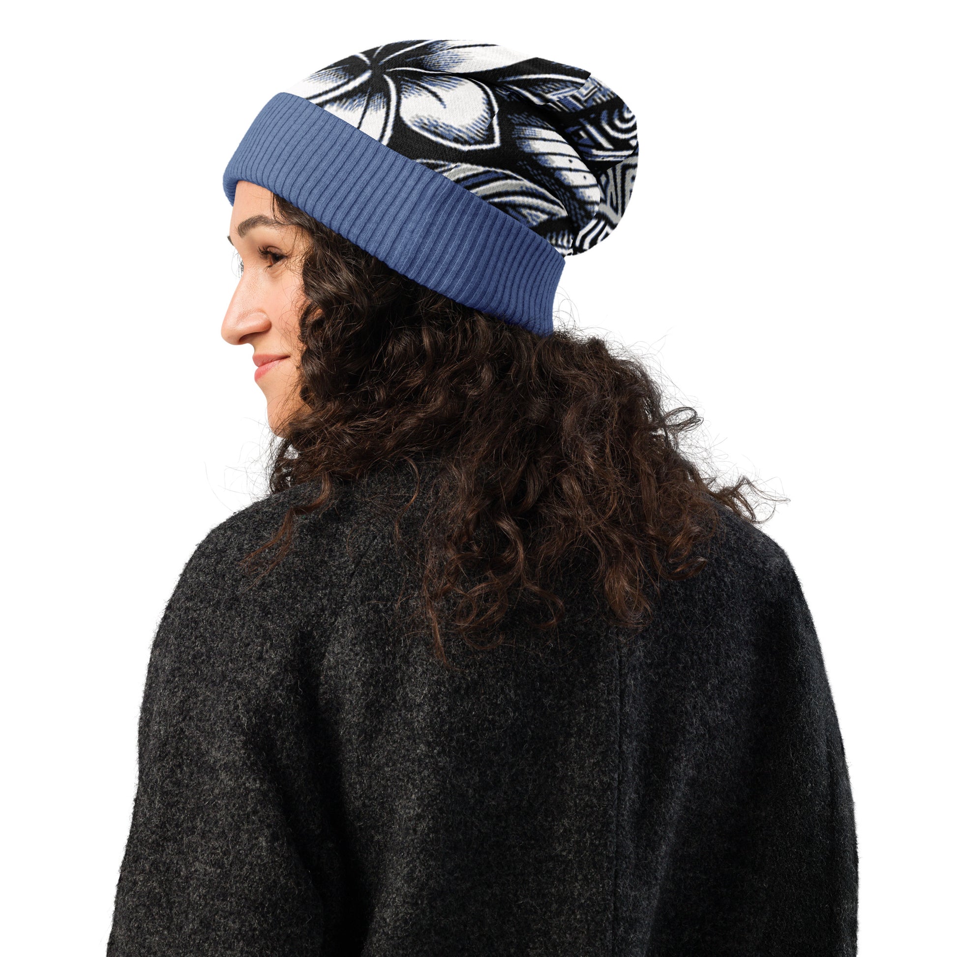 Pua 'Uli'uli Knitted beanie Beanie Pa'akai & Kukui