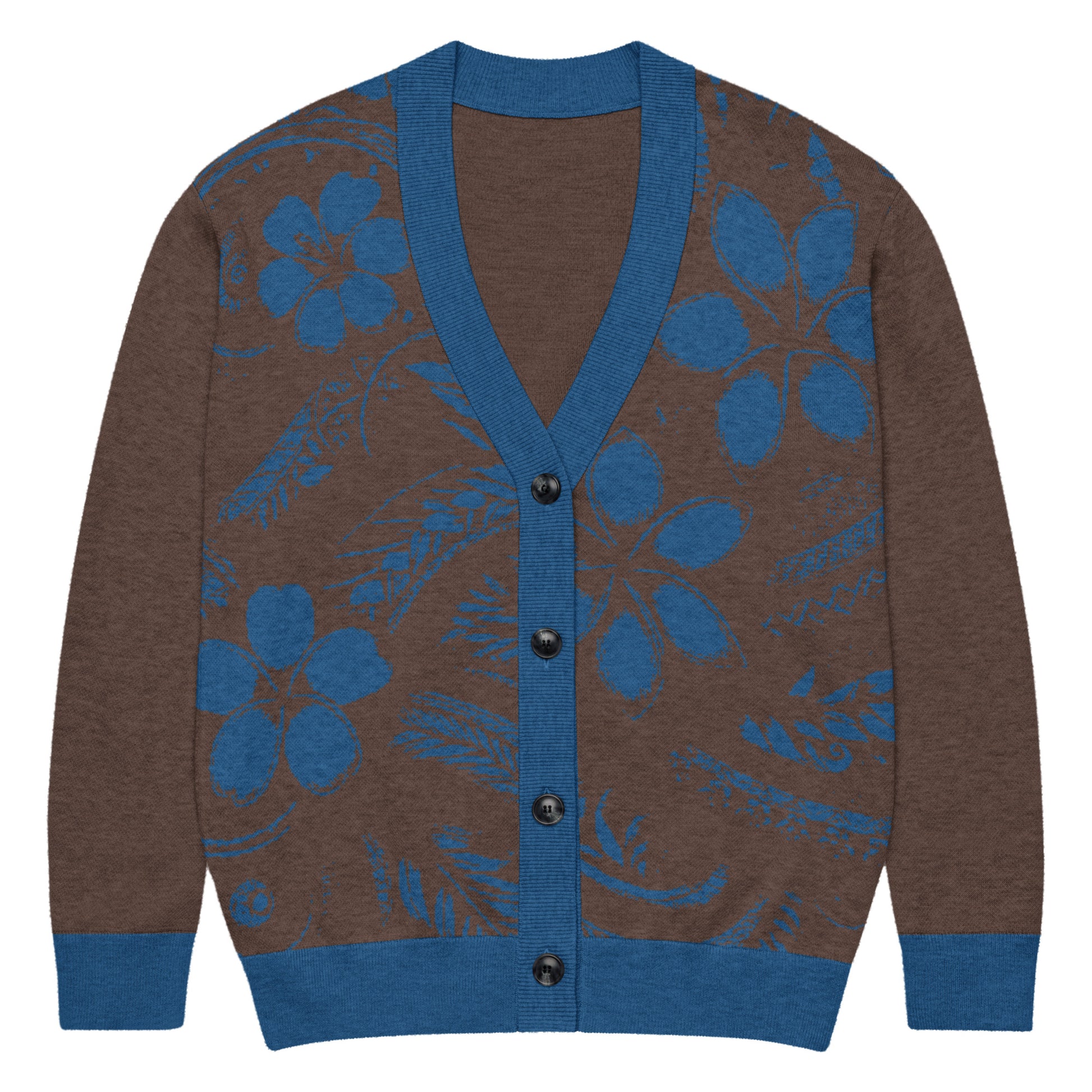 Pua Uliuli Knitted cardigan Cardigan Pa'akai & Kukui 3XL