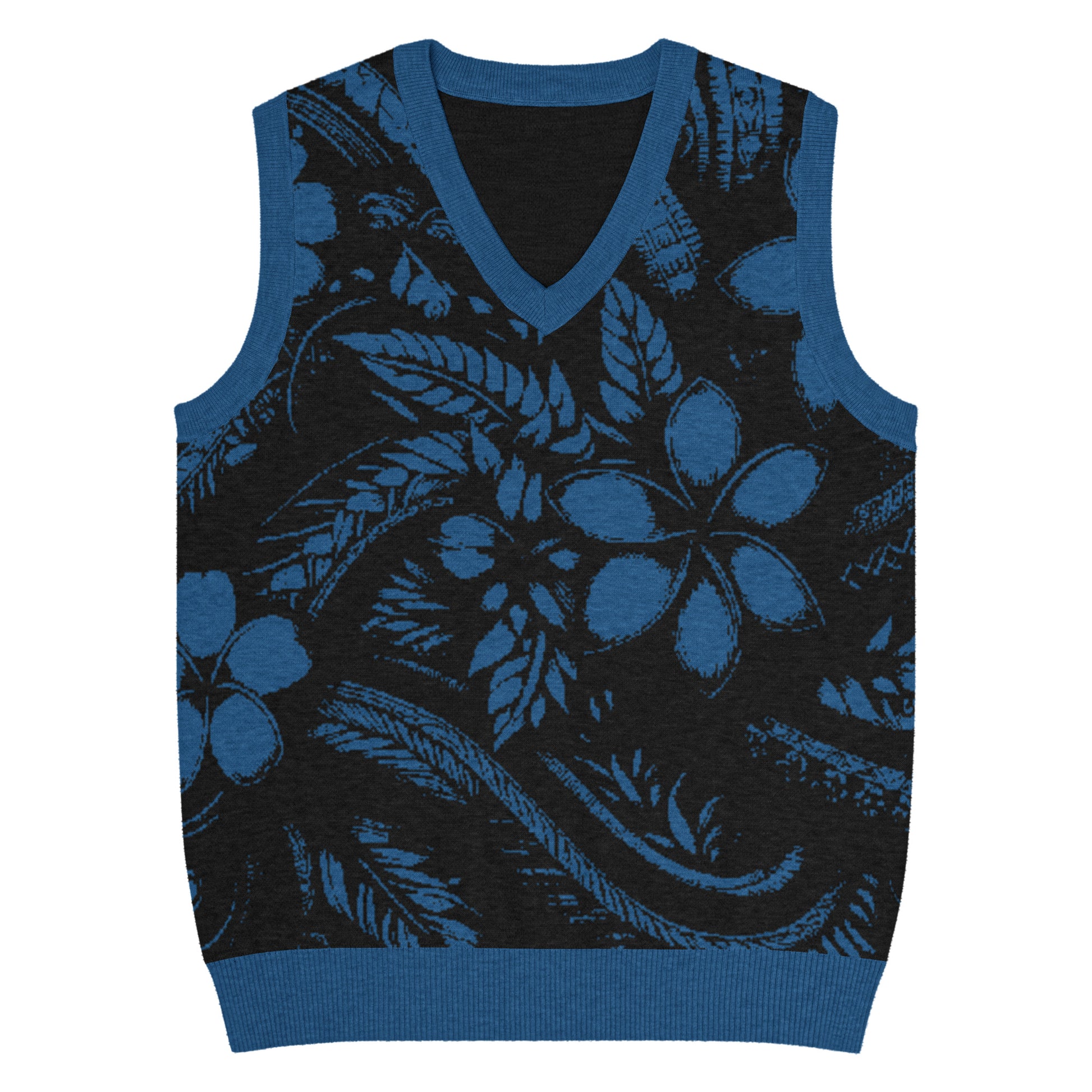 Pua 'Ele'ele Knit V-neck vest Knitted V-Neck Vest Pa'akai & Kukui S