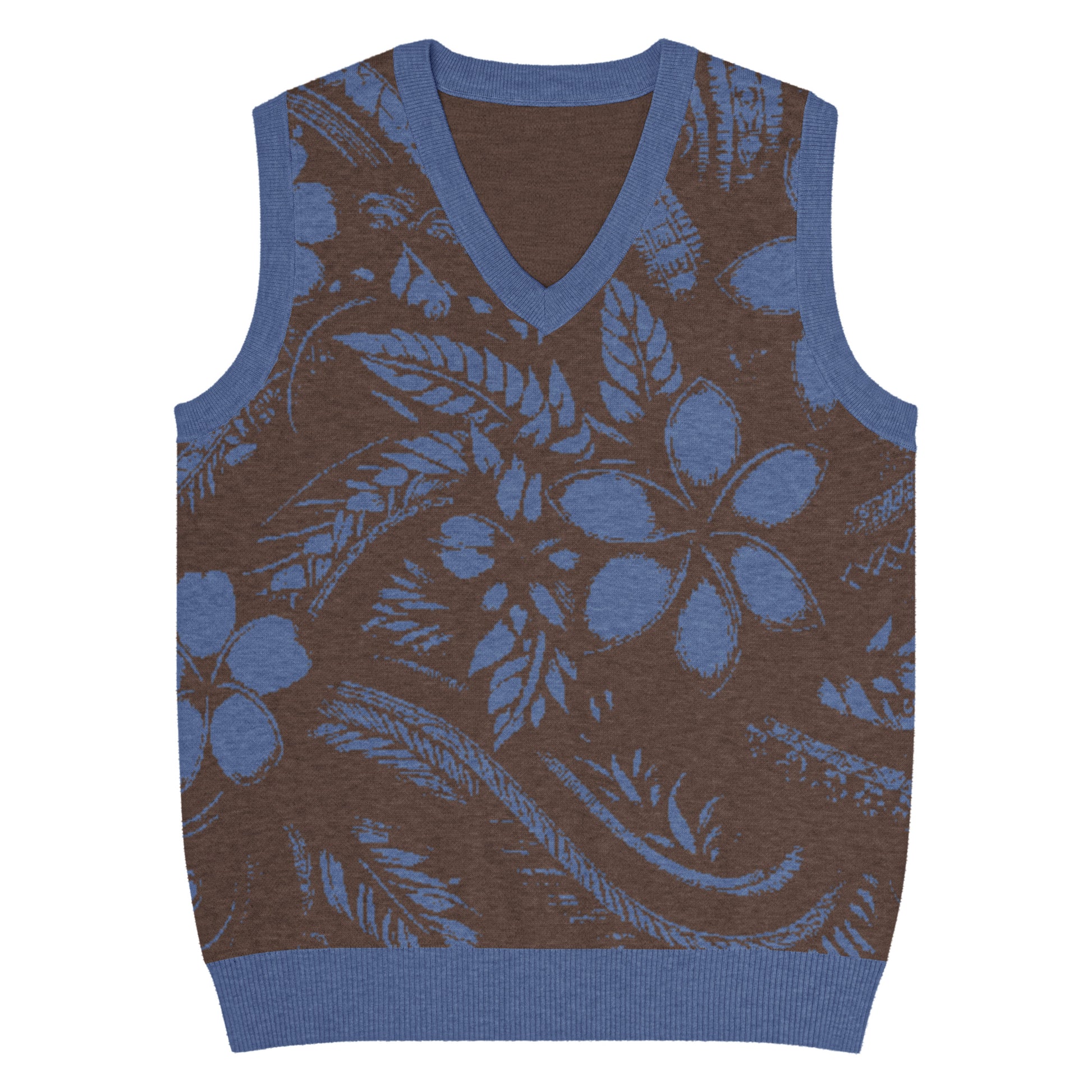 Pua Uliuli Knit V-neck vest Knitted V-Neck Vest Pa'akai & Kukui S
