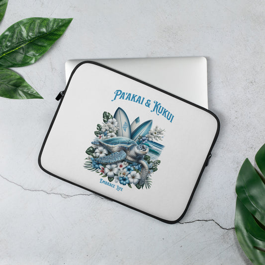 Blue Sea Turtle Laptop Sleeve 13