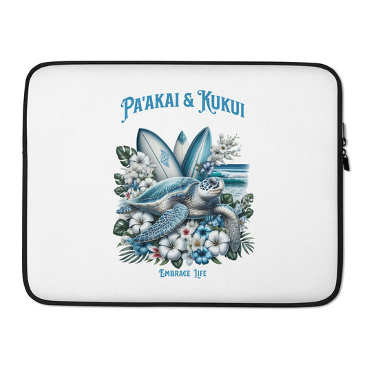 Blue Sea Turtle Laptop Sleeve 15