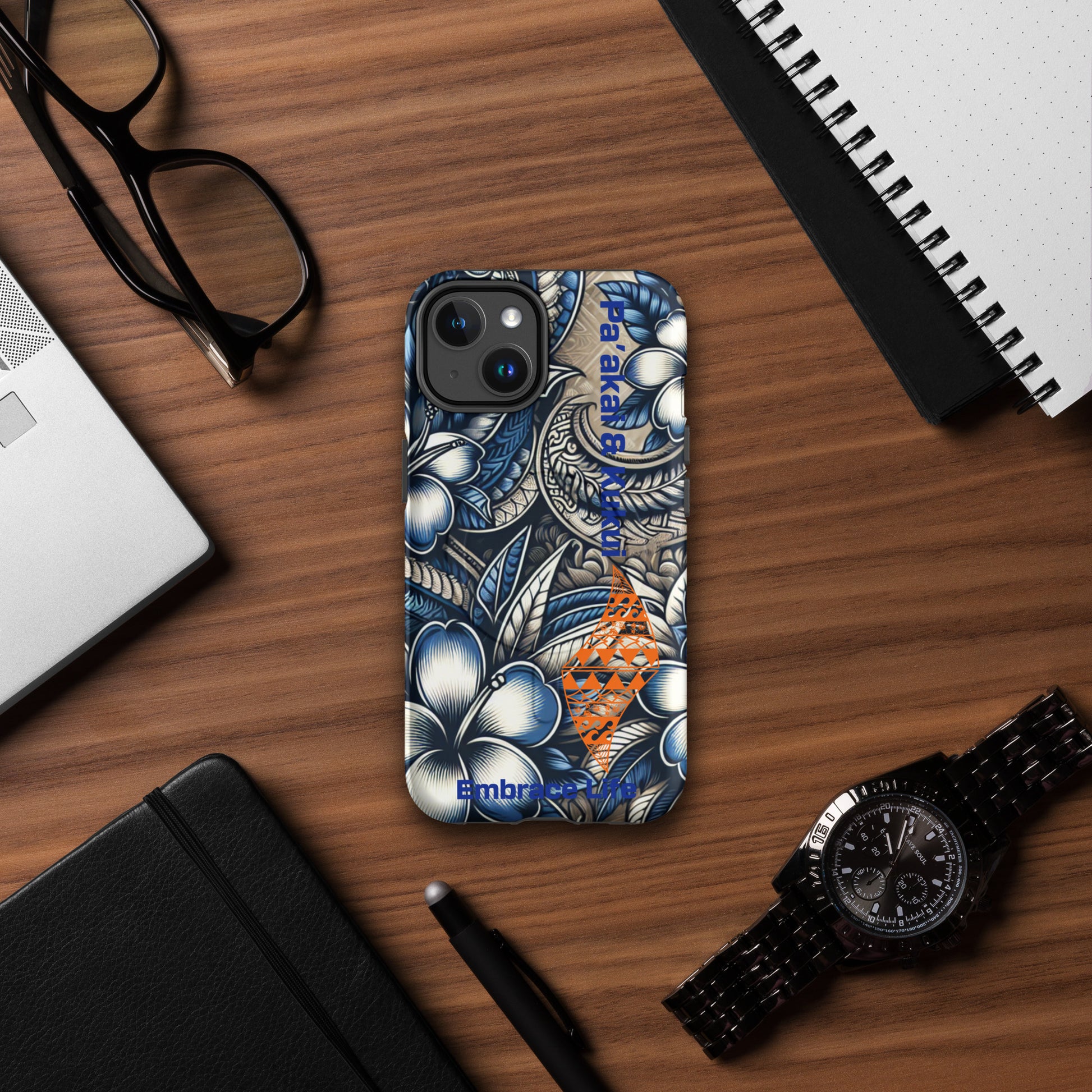 Aloha Hawai'i MagSafe® tough case for iPhone® Mobile Phone Case Pa'akai & Kukui iPhone 14