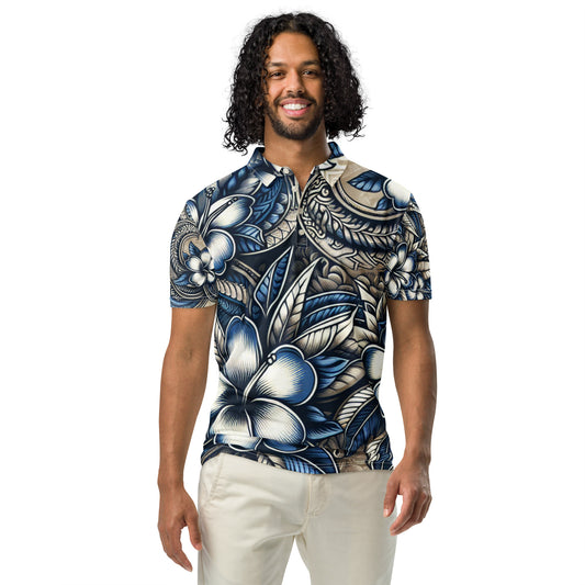 Loke Keʻokeʻo - Men’s slim fit polo Polo Pa'akai & Kukui S