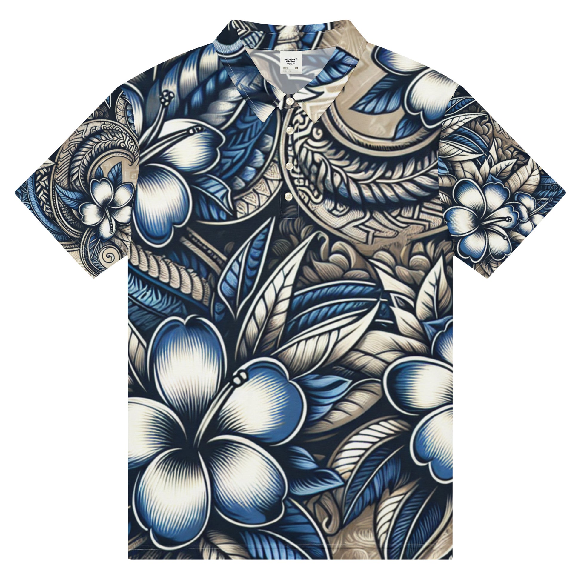 Loke Keʻokeʻo - Men’s slim fit polo Polo Pa'akai & Kukui