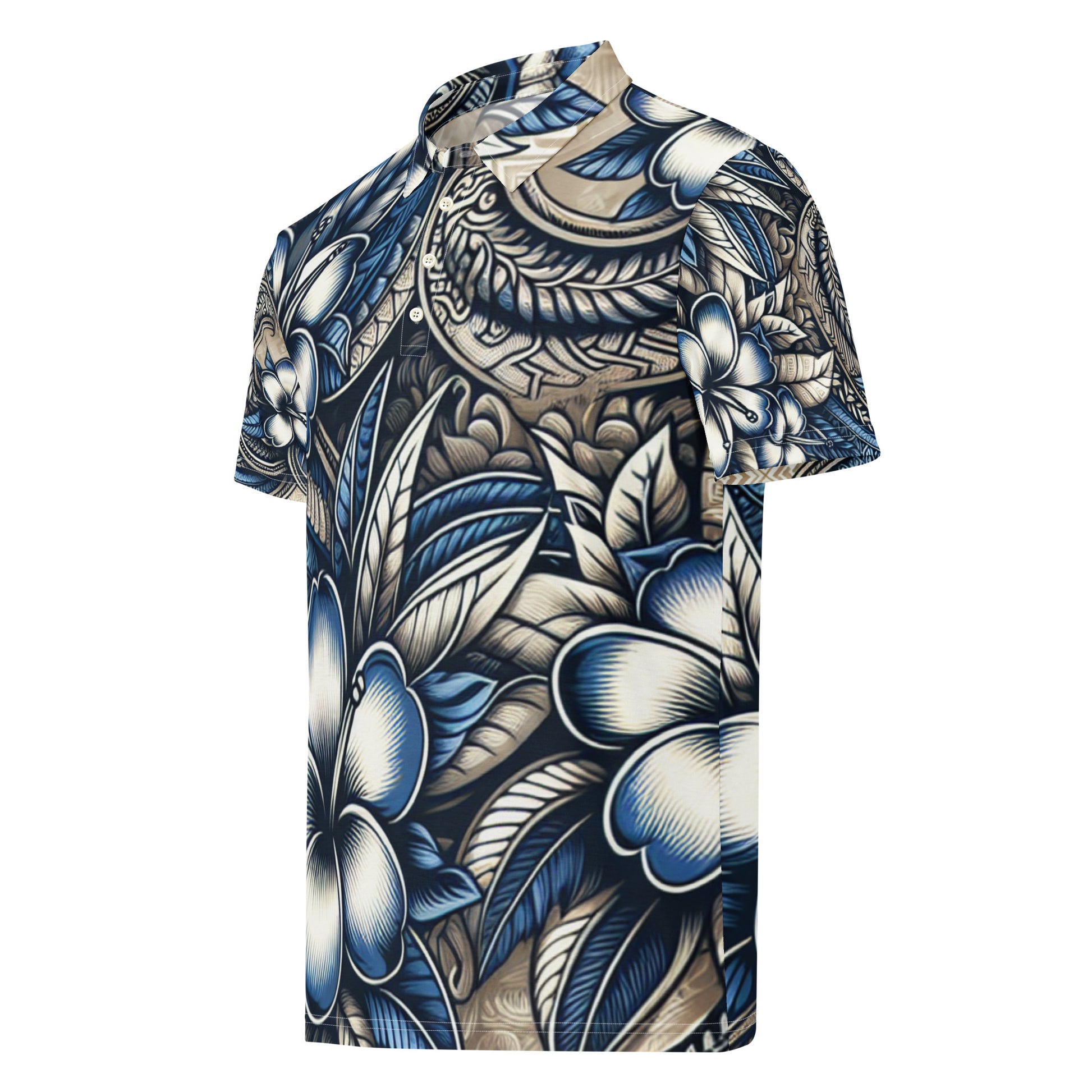 Loke Keʻokeʻo - Men’s slim fit polo Polo Pa'akai & Kukui