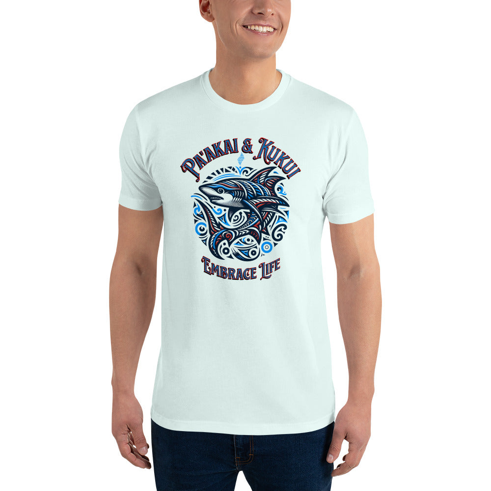 Tribal Shark Short Sleeve T-shirt T-shirt Pa'akai & Kukui