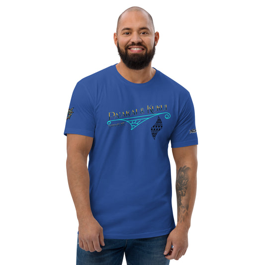 Paʻakai Filigree Hawaiian Fitted T-Shirt — Polynesian Streetwear Premium Tee T-shirt Pa'akai & Kukui Royal Blue S