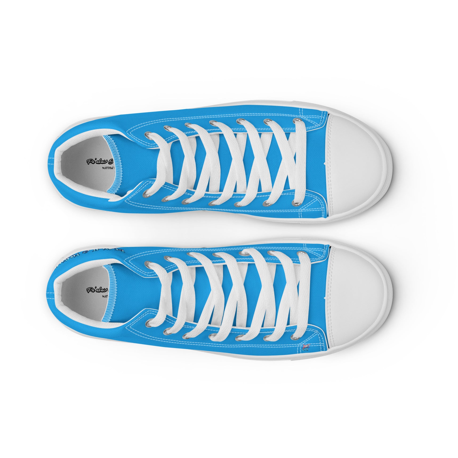 Pa'akai & Kukui Logo Men’s high top canvas shoes Men's High Top Canvas Shoes Pa'akai & Kukui