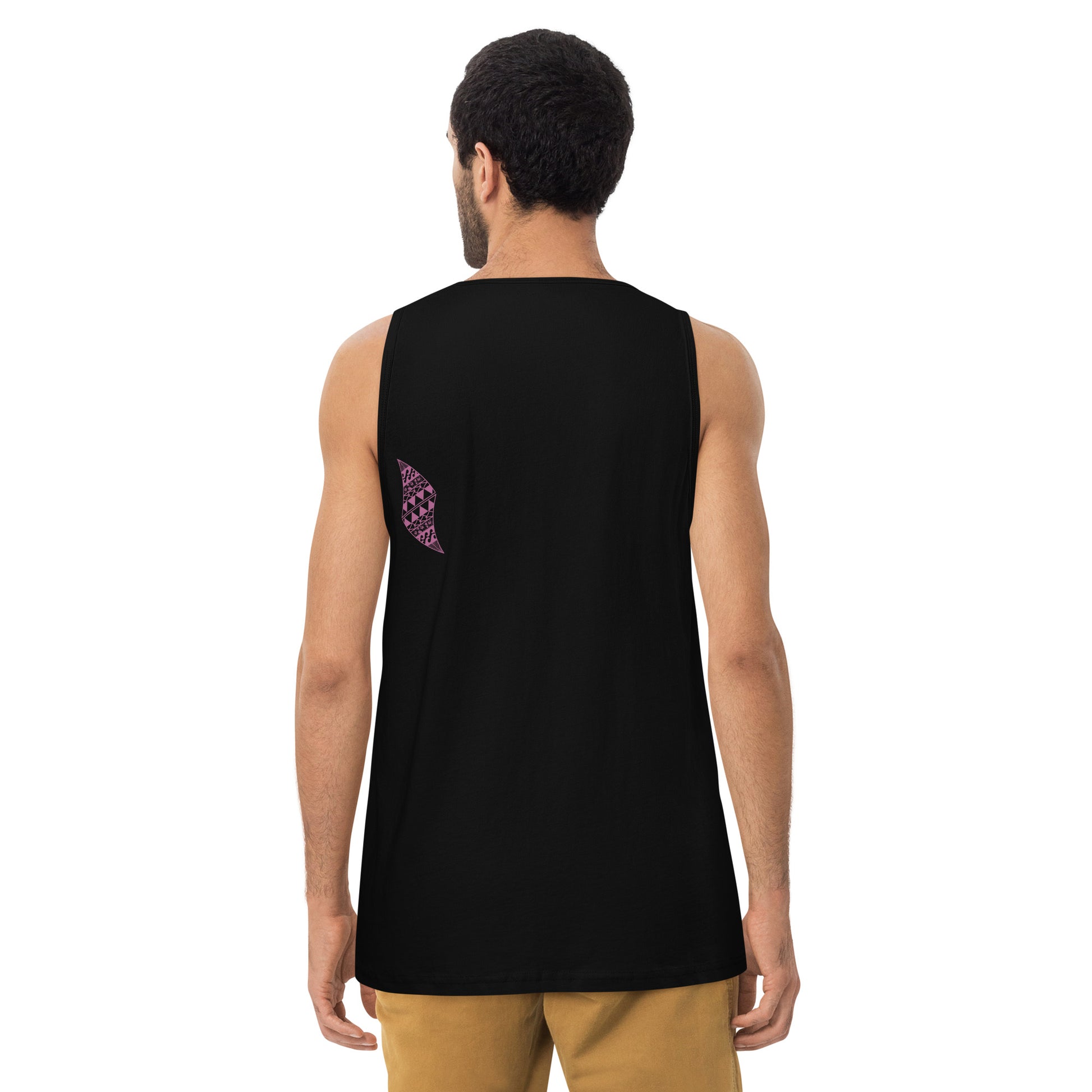 Pua aloalo Men’s premium tank top Tank Top Pa'akai & Kukui