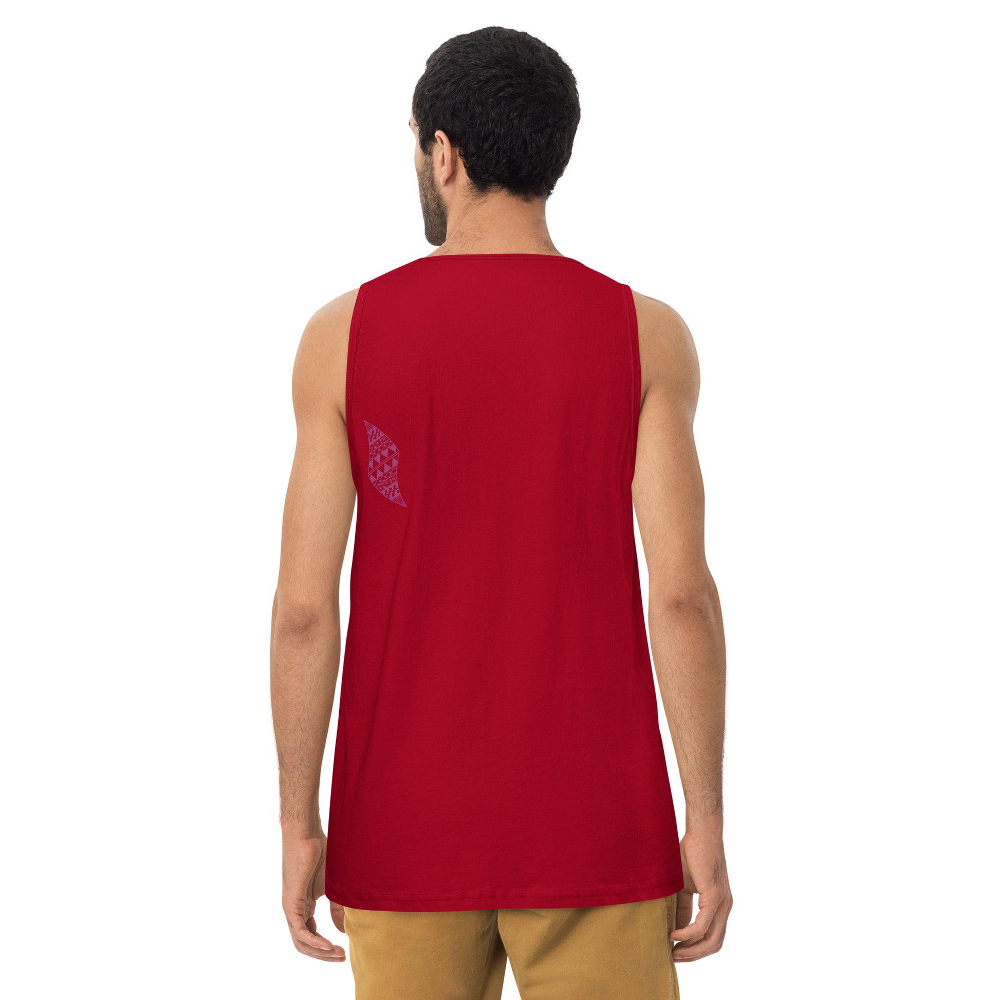 Pua aloalo Men’s premium tank top Tank Top Pa'akai & Kukui