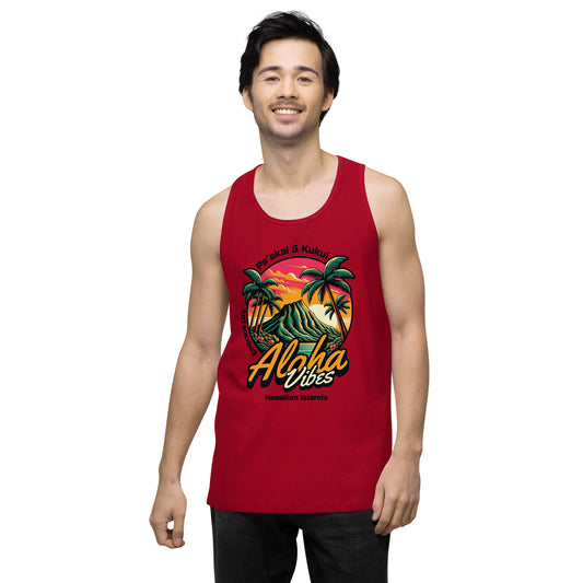 Aloha Vibes Men’s premium tank top