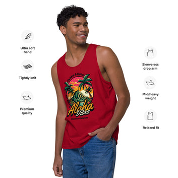 Aloha Vibes Men’s premium tank top