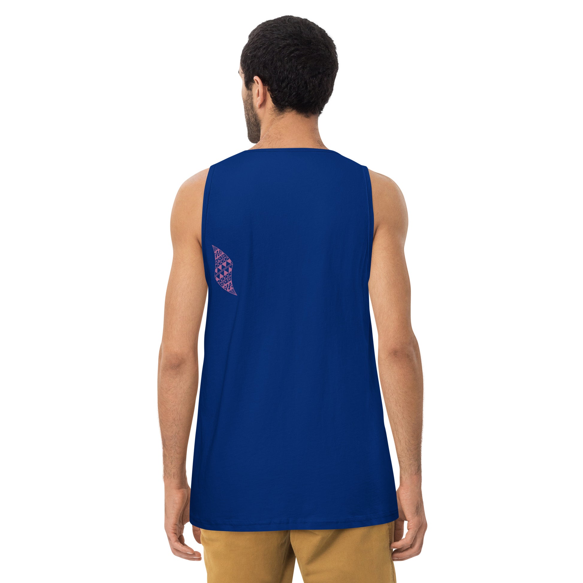 Pua aloalo Men’s premium tank top Tank Top Pa'akai & Kukui