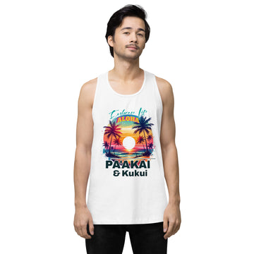 Aloha Style - Men’s premium tank top Tank Top Pa'akai & Kukui S