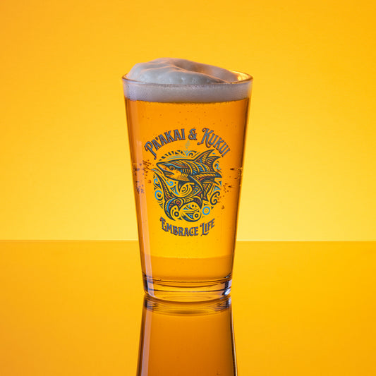 Tribal Shark Shaker pint glass