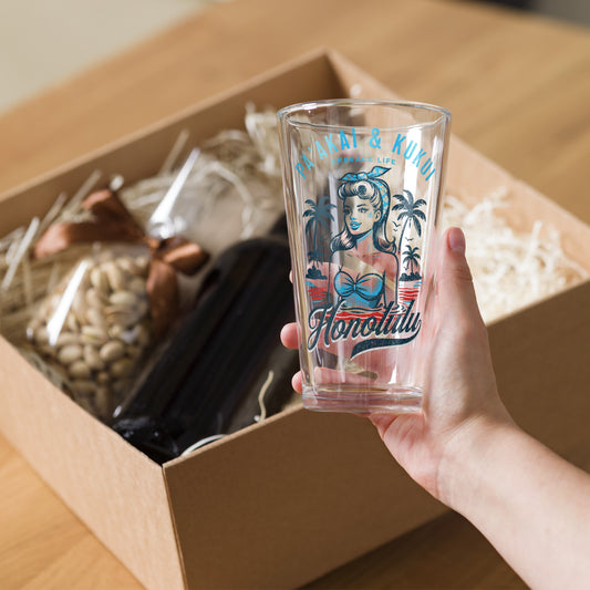 Honolulu Shaker pint glass