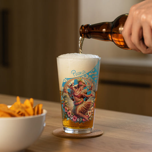 Hula Girl Vibes Shaker pint glass