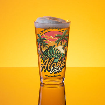 Aloha Vibes Shaker pint glass Shaker Pint Glass Pa'akai & Kukui Default Title