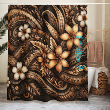 Lū'au 'Ohana Shower curtain Shower Curtain Pa'akai & Kukui Default Title