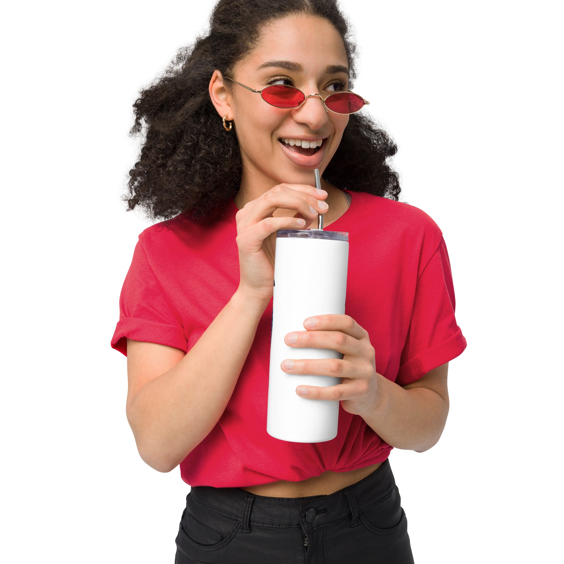 Aloha Vibes (Blue) Stainless steel tumbler Tumbler Pa'akai & Kukui