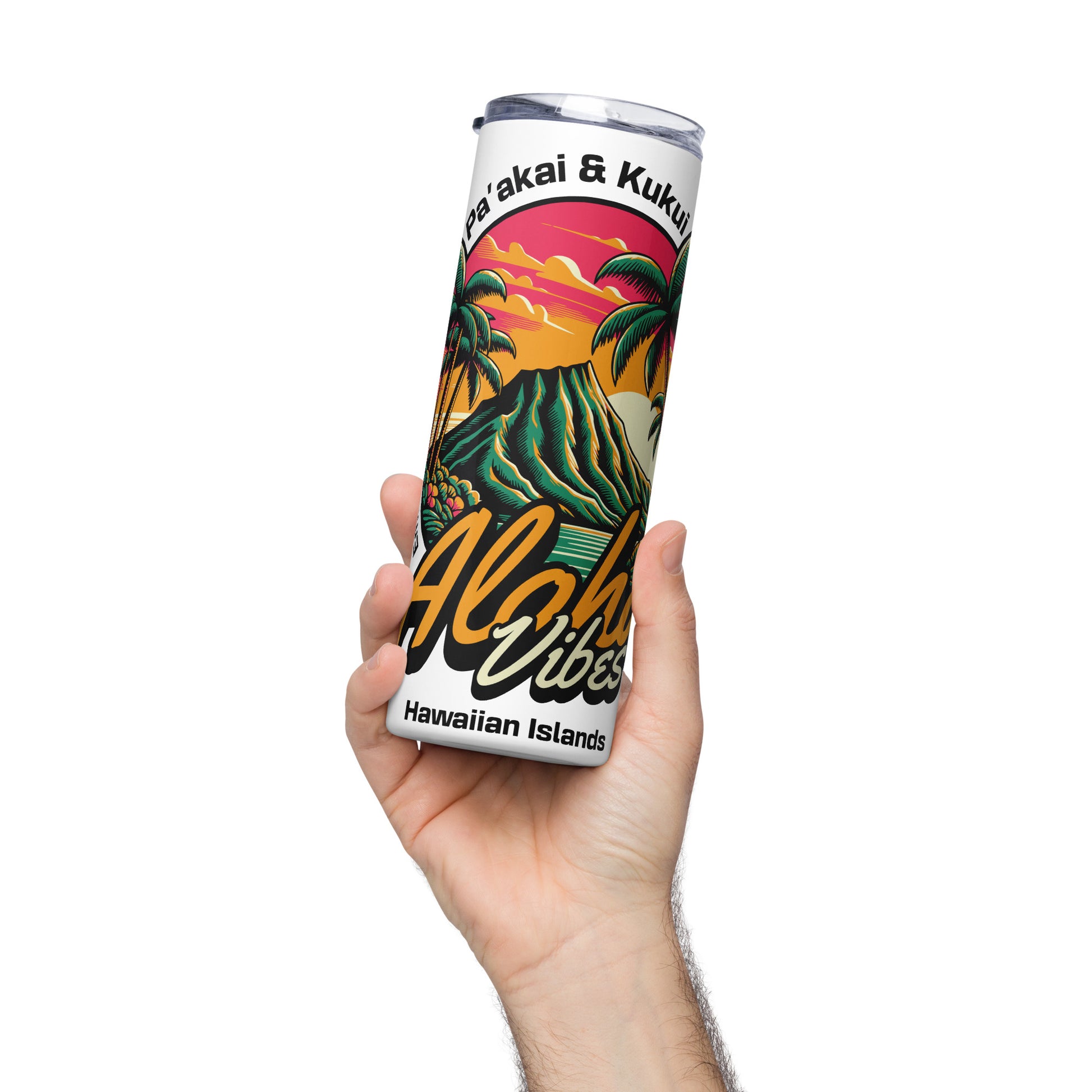 Aloha Vibes Stainless steel tumbler Tumbler Pa'akai & Kukui