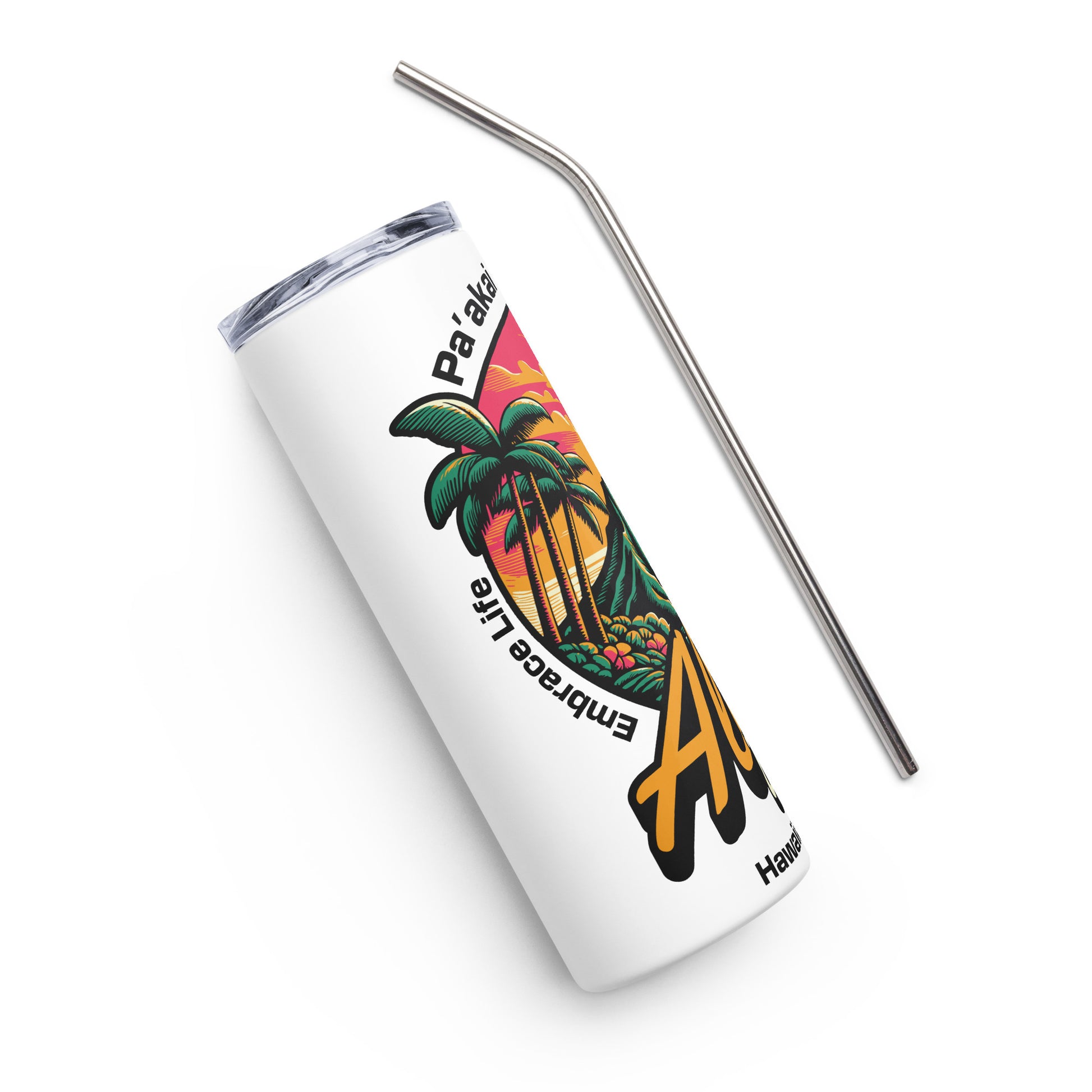 Aloha Vibes Stainless steel tumbler Tumbler Pa'akai & Kukui