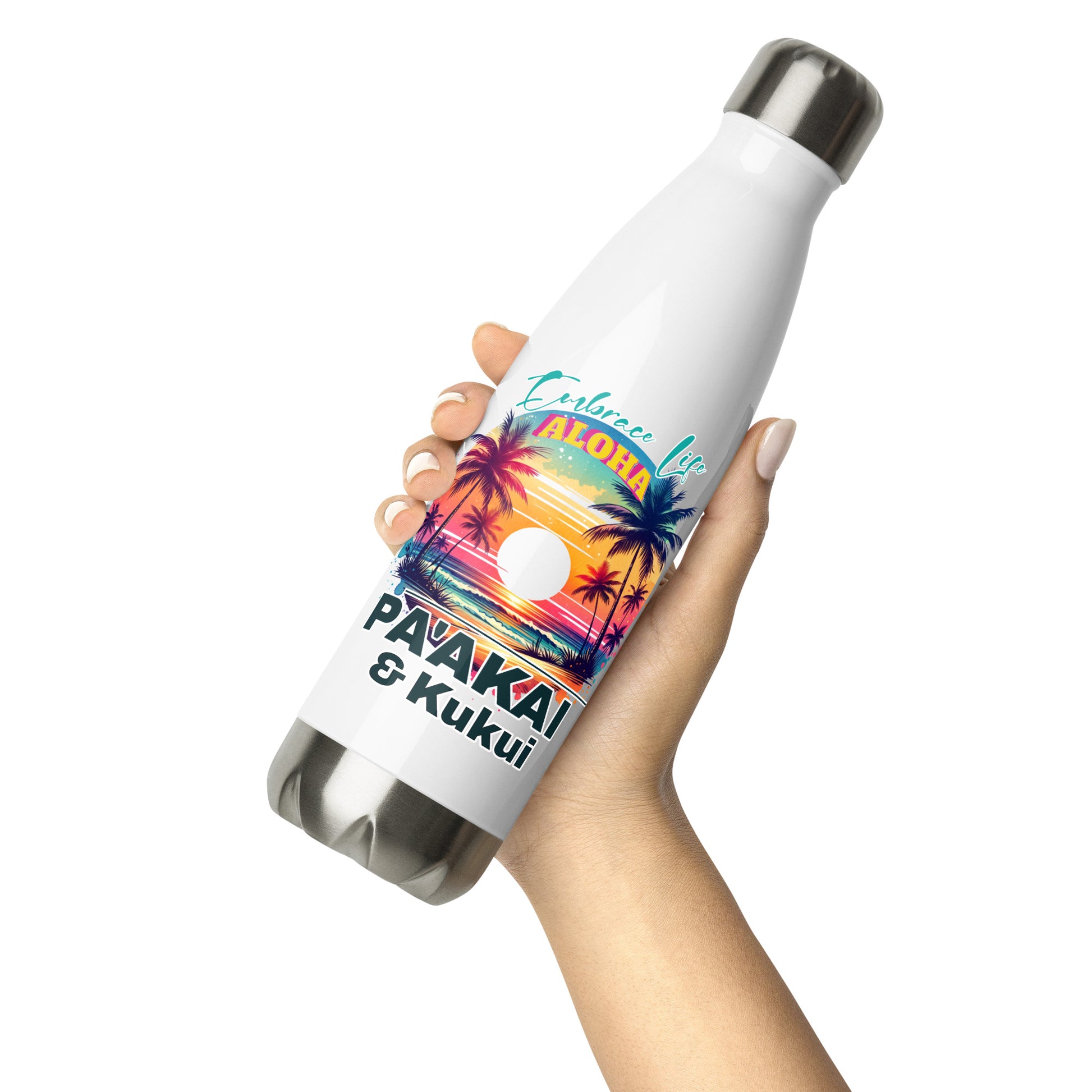 Aloha Style Stainless steel water bottle Water Bottle Pa'akai & Kukui
