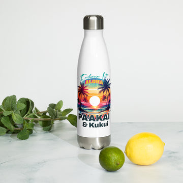Aloha Style Stainless steel water bottle Water Bottle Pa'akai & Kukui