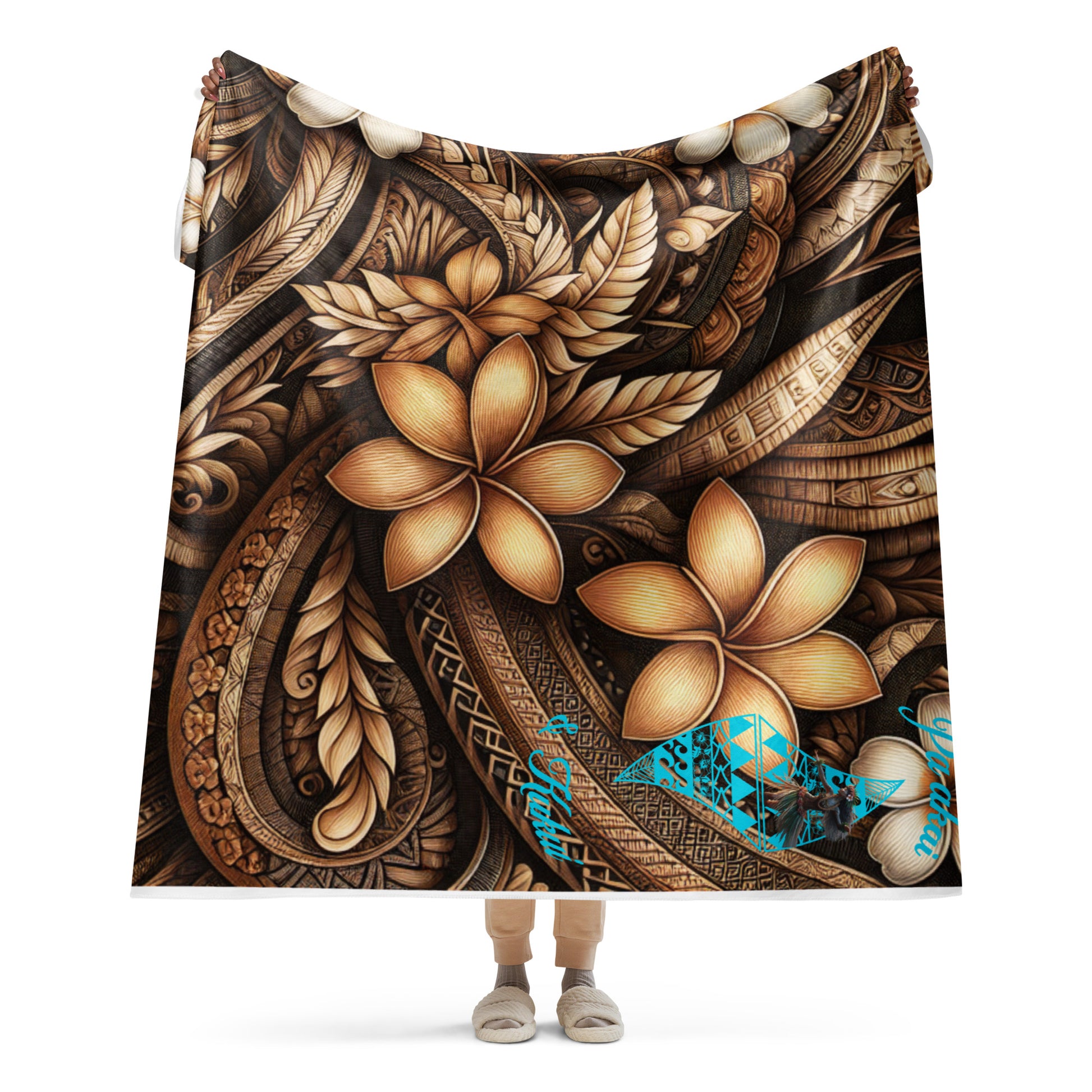 Lū'au 'Ohana Sherpa blanket Sherpa Blanket Pa'akai & Kukui