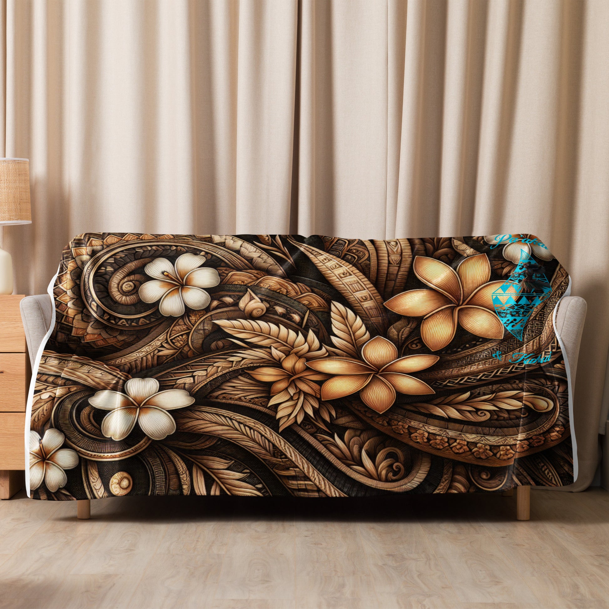 Lū'au 'Ohana Sherpa blanket Sherpa Blanket Pa'akai & Kukui