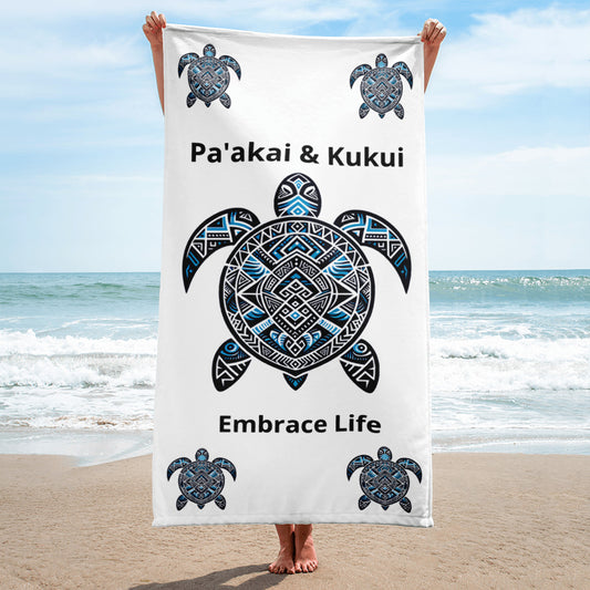 Tribal Sea Turtle Towel