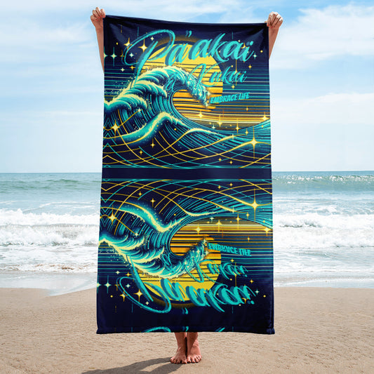Blue Waves Towel