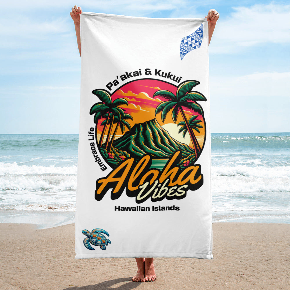 Aloha Vibes Towel Towel Pa'akai & Kukui Default Title