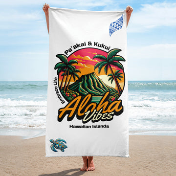 Aloha Vibes Towel Towel Pa'akai & Kukui Default Title