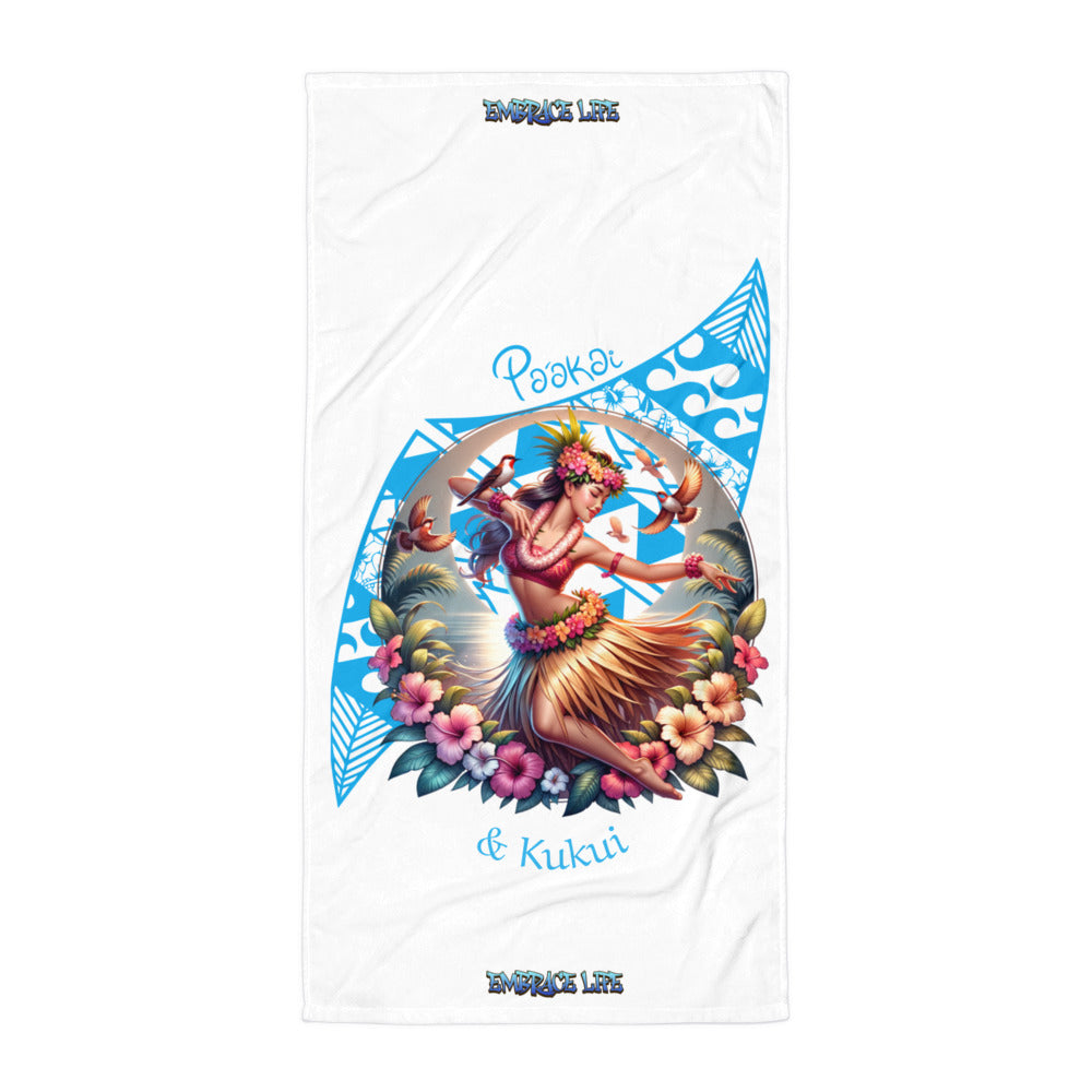 Hula Girl Vibes Towel Towel Pa'akai & Kukui