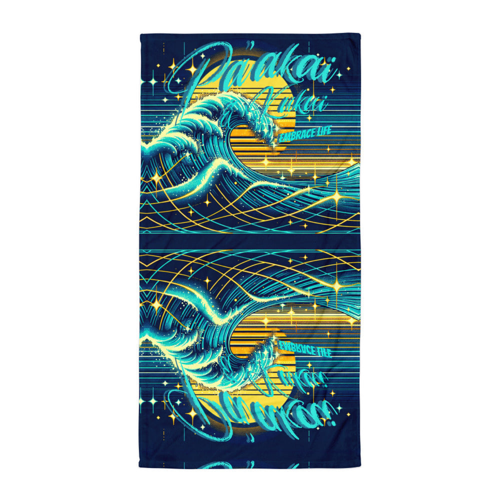 Blue Waves Towel Towel Pa'akai & Kukui