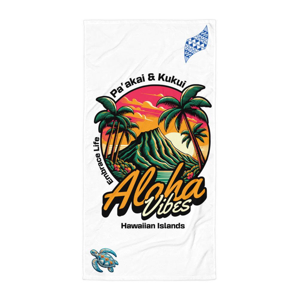 Aloha Vibes Towel Towel Pa'akai & Kukui